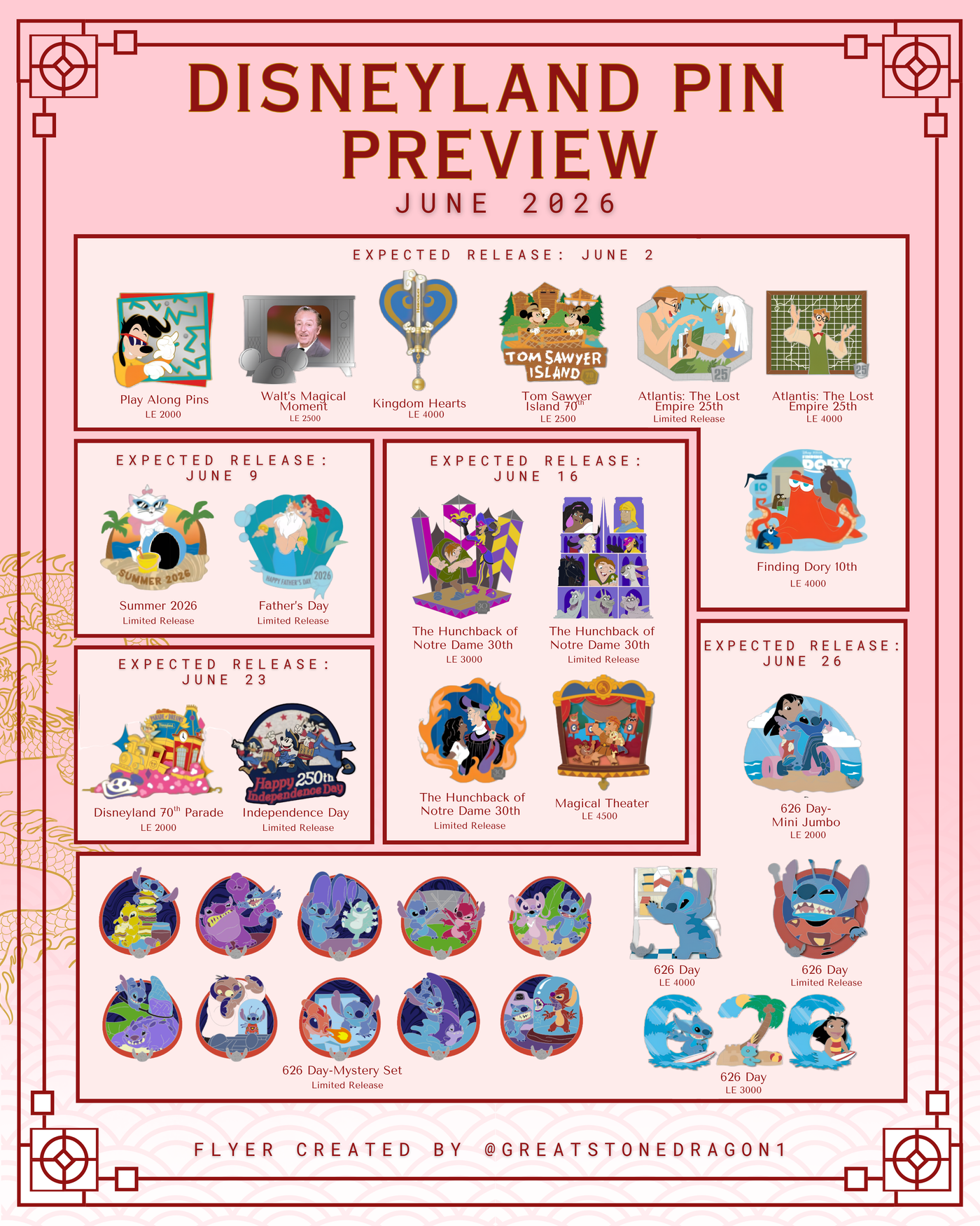 June WDW/DLR 2025 Releases page 2