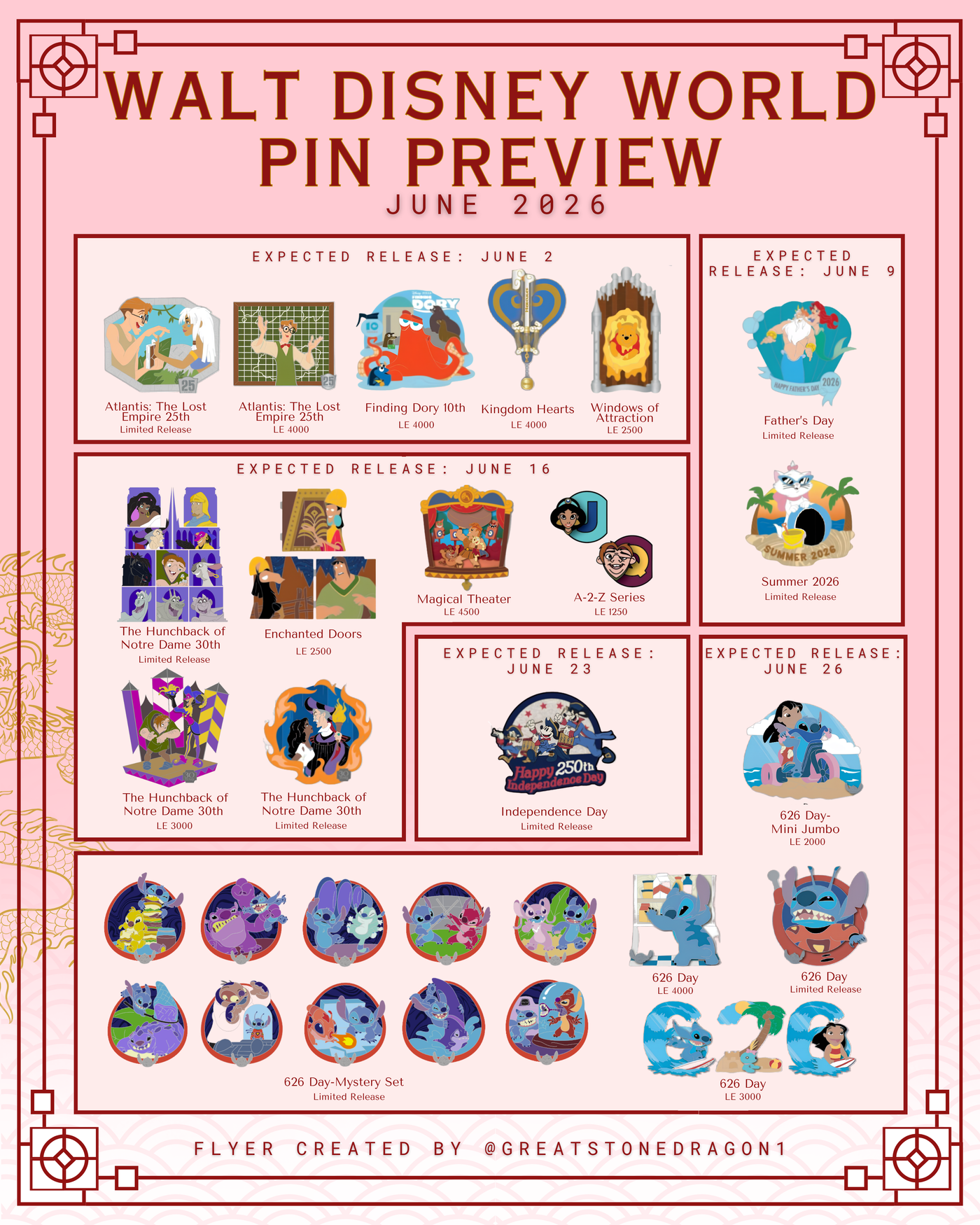 June WDW/DLR 2025 Releases page 3