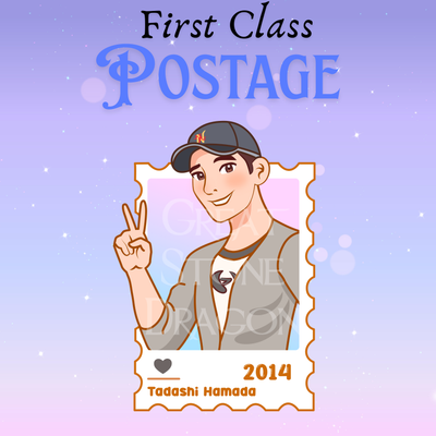 Tadashi– First Class Postage Sticker