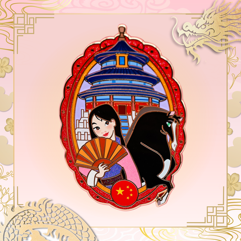China Pavilion 3M Pintastic X Great Stone Dragon Collaboration Fantasy Pin