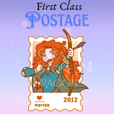 Merida– First Class Postage Sticker