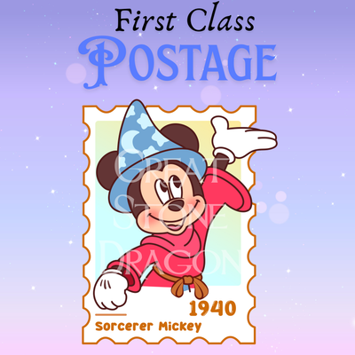 Sorcerer Mickey– First Class Postage Sticker