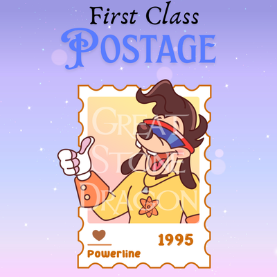 Powerline– First Class Postage Sticker