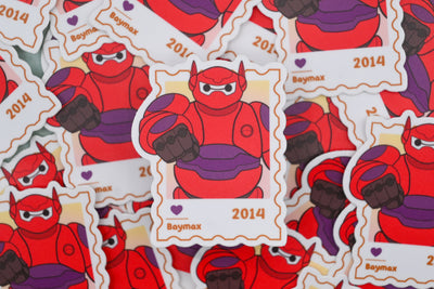 Armored Baymax– First Class Postage Sticker