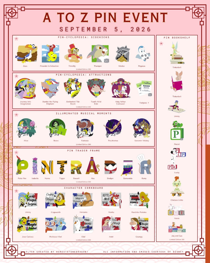 A to Z Pin Event