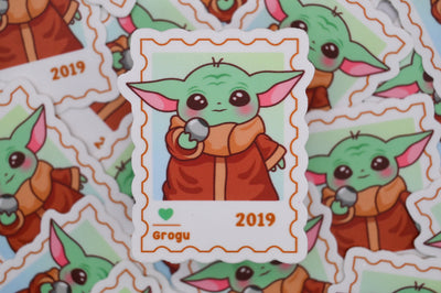 Grogu– First Class Postage Sticker