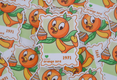 Orange Bird– First Class Postage Sticker