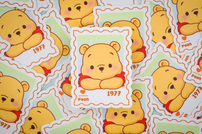 Pooh– First Class Postage Sticker