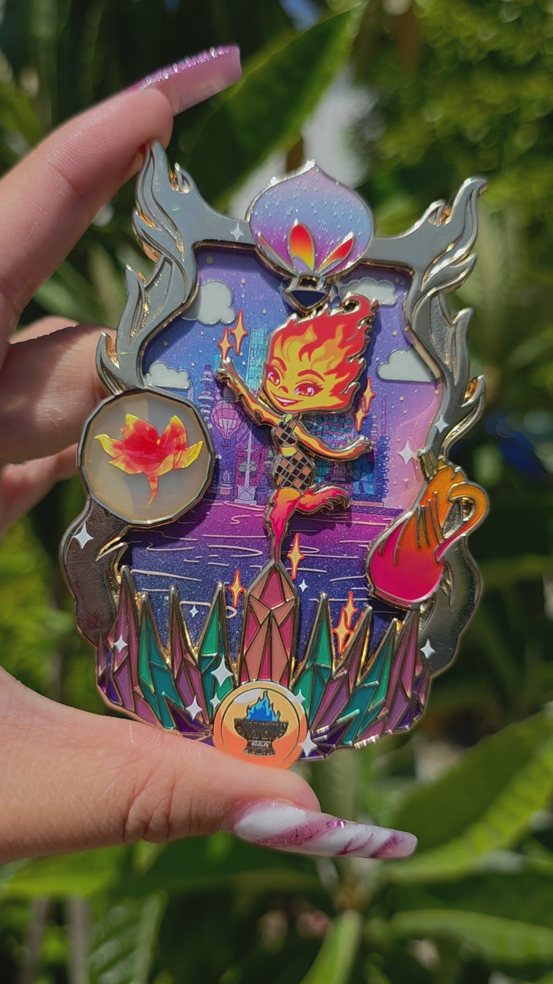 Ember Enchanted Doorways Fantasy Pin