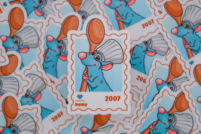 Remy– First Class Postage Sticker