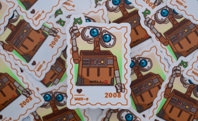 WallE– First Class Postage Sticker